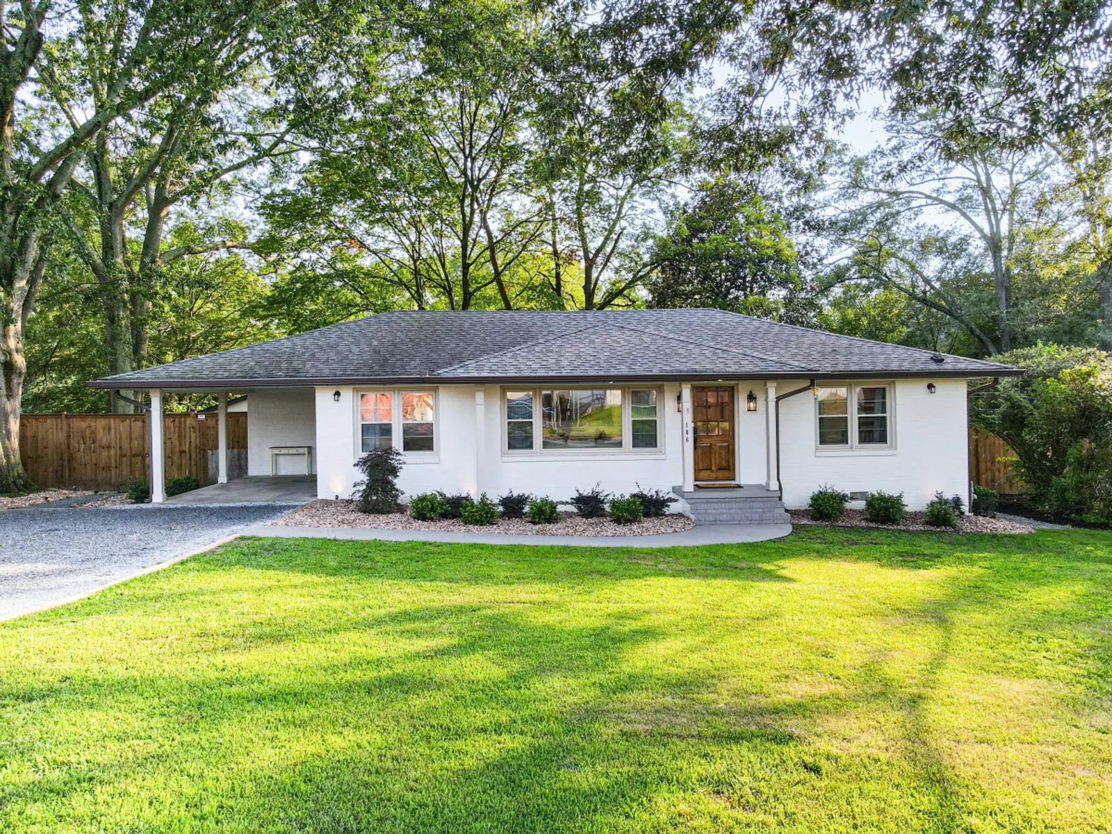 The Crossing House exterior and front lawn